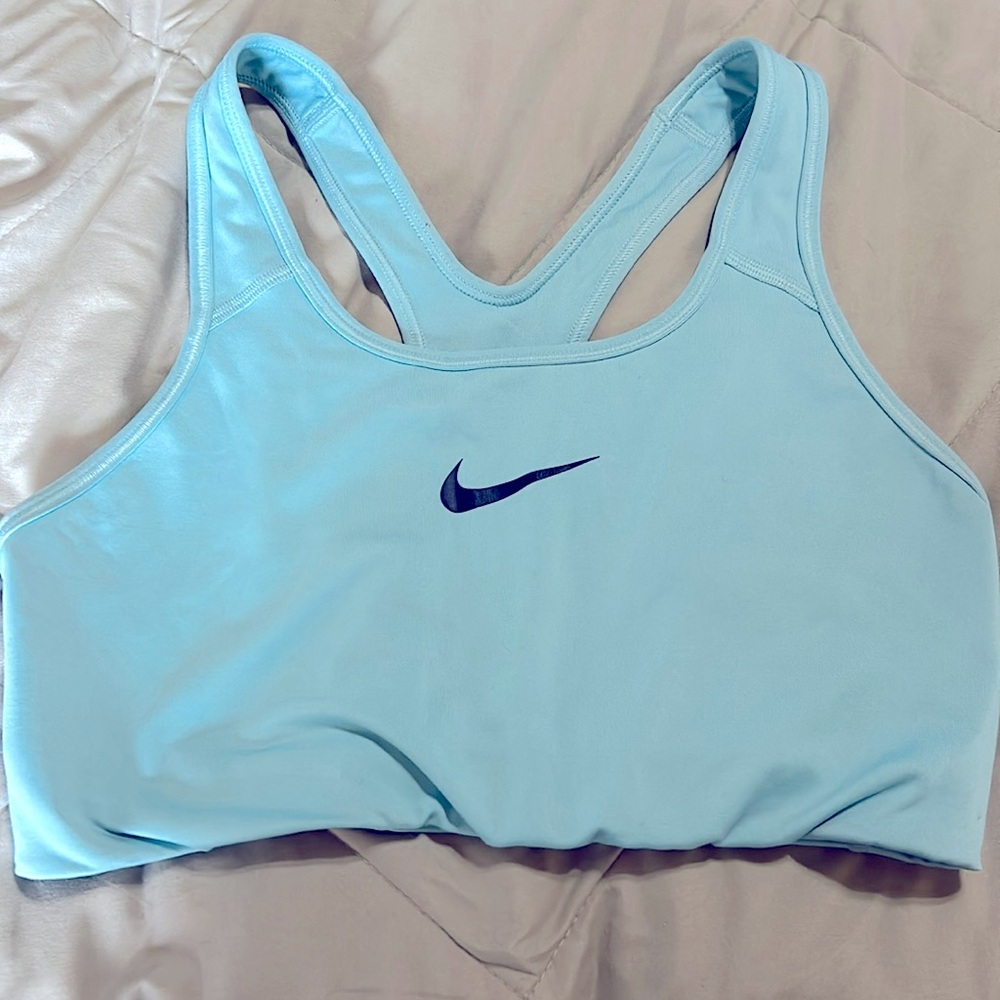 Womens Sports Bra size Large, Nike Light Blue